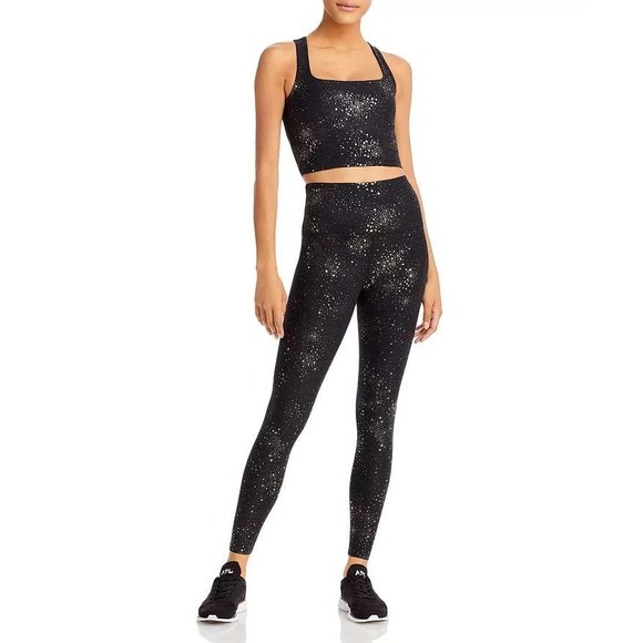 Beyond Yoga Spacedye Foil‎ Galaxy Print High Waisted Midi Leggings Size Medium - Picture 14 of 14